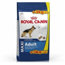Royal Canin Maxi Adult - пълноценна храна за кучета от едрите породи, с тегло между 26 и 44 кг., над 15 месечна възраст 15 кг.+ 3 кг. ПОДАРЪК